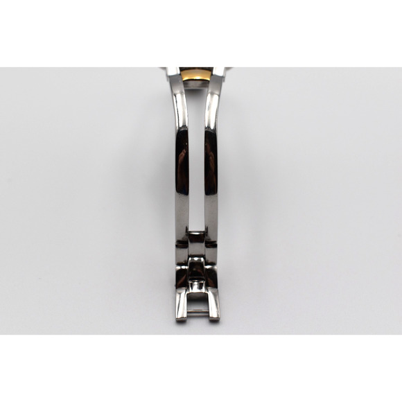 Movado Women's Watch Amorosa Black Dial Swiss Quartz 24mm Silver And Gold Tone - Picture 8 of 10